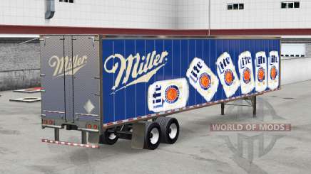 Todo el metal-semirremolque Miller Lite para American Truck Simulator