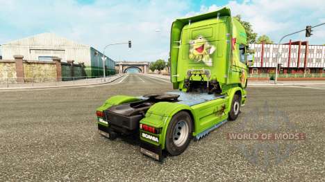 La piel de la Rana René en el tractor Scania para Euro Truck Simulator 2