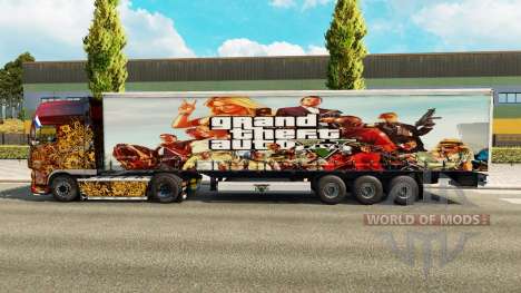 La piel de GTA V trailer para Euro Truck Simulator 2