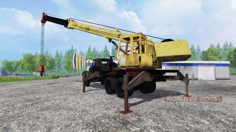 KrAZ 257 camión grúa para Farming Simulator 2015