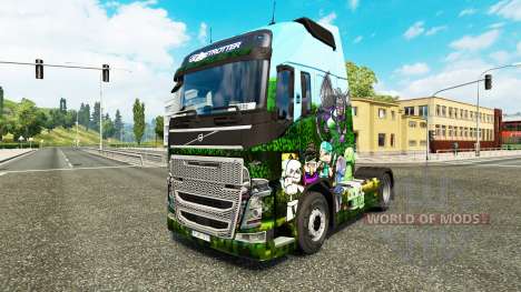 Minecraft skin para camiones Volvo para Euro Truck Simulator 2