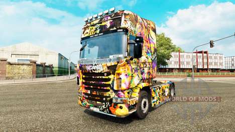 El Graffiti de la piel para Scania camión para Euro Truck Simulator 2