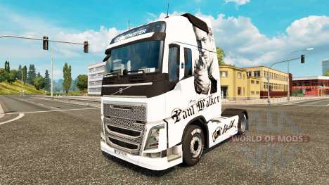 Paul Walker piel para camiones Volvo para Euro Truck Simulator 2