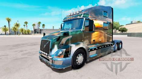 La naturaleza de la piel para camiones Volvo VNL para American Truck Simulator