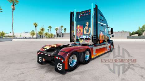 Piel de Niña en el camión Volvo VNL 780 para American Truck Simulator
