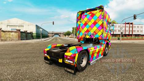 Arlequin de la piel para camión Scania para Euro Truck Simulator 2