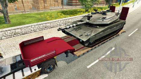 Semi llevar equipo militar v1.6 para Euro Truck Simulator 2