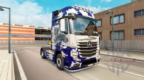 La piel Biomechaniks para tractor Mercedes-Benz para Euro Truck Simulator 2