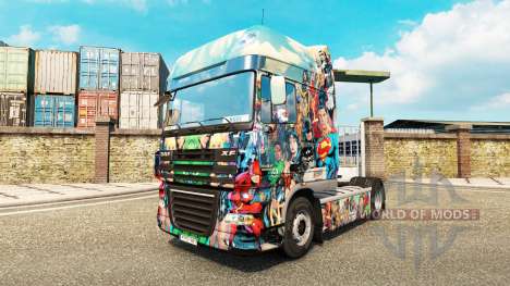 DC Comics de la piel para DAF camión para Euro Truck Simulator 2