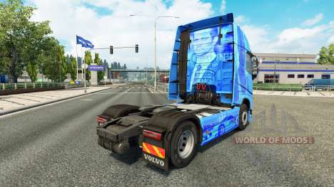 La piel de Paul Walker R. I. P. para Volvo truck para Euro Truck Simulator 2