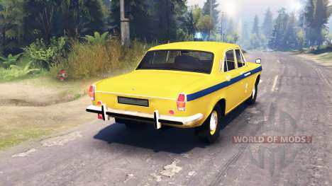 GAZ-24 Volga Policía para Spin Tires