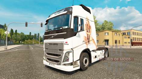La piel me Encanta el Coño para camiones Volvo para Euro Truck Simulator 2
