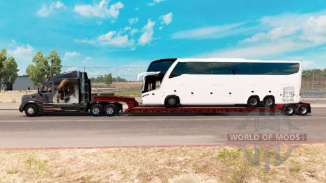 Bajo el barrido con la carga de bus para American Truck Simulator