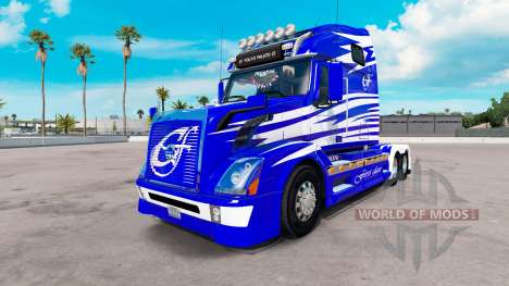 Piel de Primera Clase en los camiones Volvo VNL  para American Truck Simulator