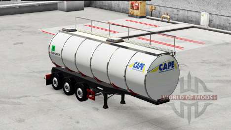 La comida tanque semirremolque Menci para American Truck Simulator