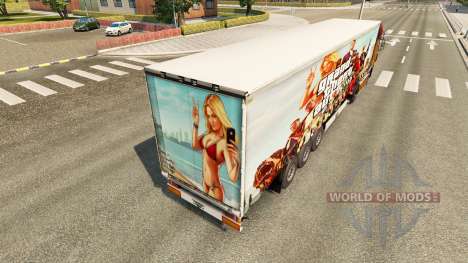 La piel de GTA V trailer para Euro Truck Simulator 2