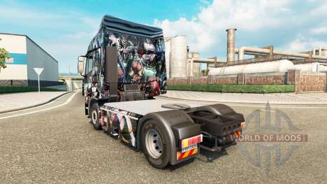 La piel Villanos de DC en el camión Iveco para Euro Truck Simulator 2