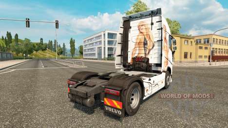 La piel me Encanta el Coño para camiones Volvo para Euro Truck Simulator 2