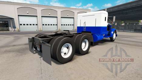 La piel Azul Y Blanco en el camión Kenworth 521 para American Truck Simulator