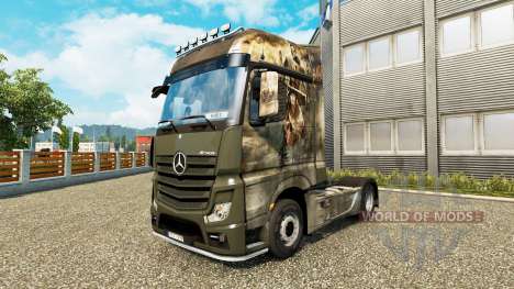 La piel de la Cruzada para tractor Mercedes-Benz para Euro Truck Simulator 2