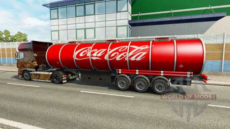 La piel de Coca-Cola en el remolque para Euro Truck Simulator 2