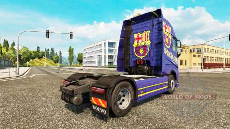 Barcelona de la piel para camiones Volvo para Euro Truck Simulator 2
