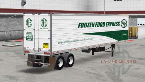 Piel de Madera Congelada Express en el trailer para American Truck Simulator