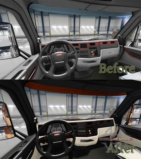 El Platinium interior para Peterbilt 579 para American Truck Simulator