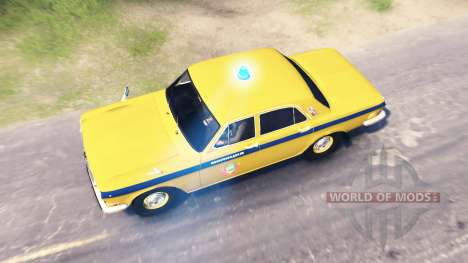 GAZ-24 Volga Policía para Spin Tires