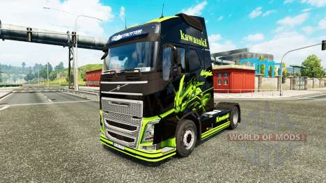 La piel de la Kawasaki Ninja para camiones Volvo para Euro Truck Simulator 2
