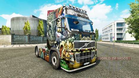 La piel de los Monstruos de Ataque en Volvo truc para Euro Truck Simulator 2