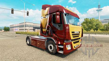La piel de Iron Man en el tractor Iveco para Euro Truck Simulator 2