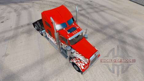 El infierno de la piel para el Kenworth W900 tra para American Truck Simulator