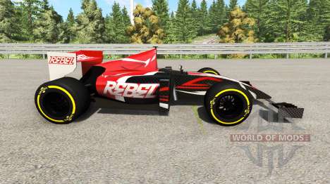 La carrera de fórmula 1 coche v2.0 para BeamNG Drive