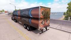 Una colección de 3D pieles en el remolque para American Truck Simulator