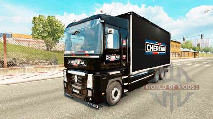 La piel Chereau para tractor Renault Magnum tándem para Euro Truck Simulator 2