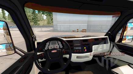 El Platinium interior para Peterbilt 579 para American Truck Simulator
