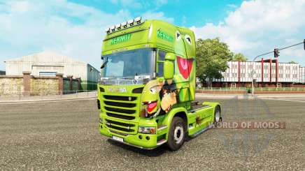 La piel de la Rana René en el tractor Scania para Euro Truck Simulator 2