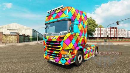 Arlequin de la piel para camión Scania para Euro Truck Simulator 2