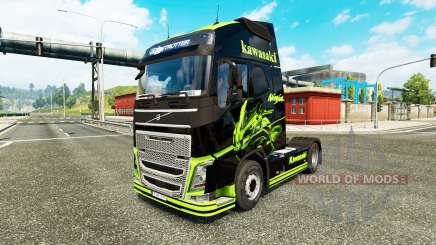 La piel de la Kawasaki Ninja para camiones Volvo para Euro Truck Simulator 2