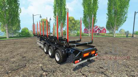 La madera Fliegl semi remolque v1.5 para Farming Simulator 2015