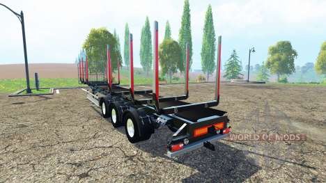 Semi-remolque Fliegl timber v3.0 para Farming Simulator 2015