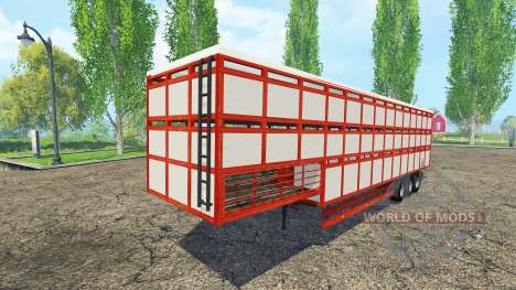 Semirremolque-ganado portador para Farming Simulator 2015
