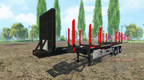 Huttner madera remolque para Farming Simulator 2015