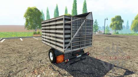 Solo eje de inflexión remolque para Farming Simulator 2015