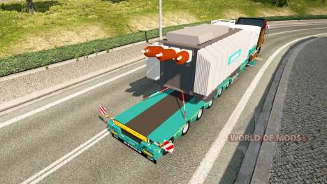 Bajo el barrido con la carga del transformador S para Euro Truck Simulator 2