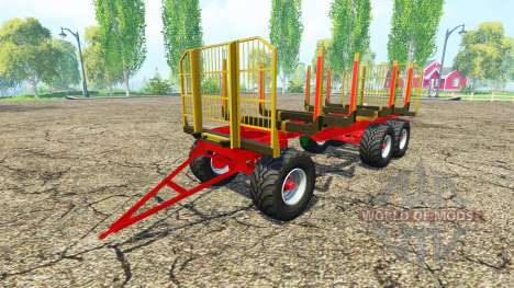 Fliegl timber trailer v2.4 para Farming Simulator 2015