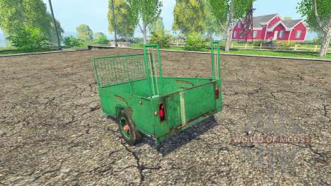 Remolque de un eje para Farming Simulator 2015