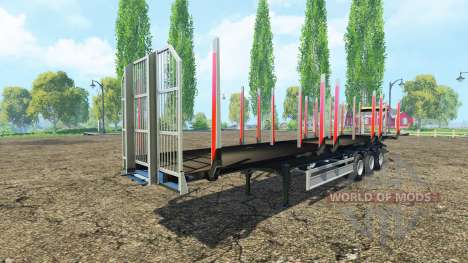 La madera Fliegl semi remolque v1.1 para Farming Simulator 2015