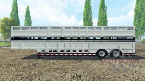 Semi-remolque para el transporte de ganado para Farming Simulator 2015